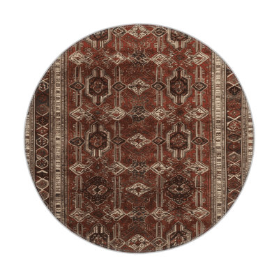 Persian Brown Indoor and Outdoor Area Rug
