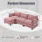 Oversized Modular Sectional Sofa With Movable Ottoman, Comfortable And Stylish L Shaped Couch For Living Room And Office-1691955839