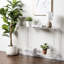 30" Acrylic Console Table with Shelf