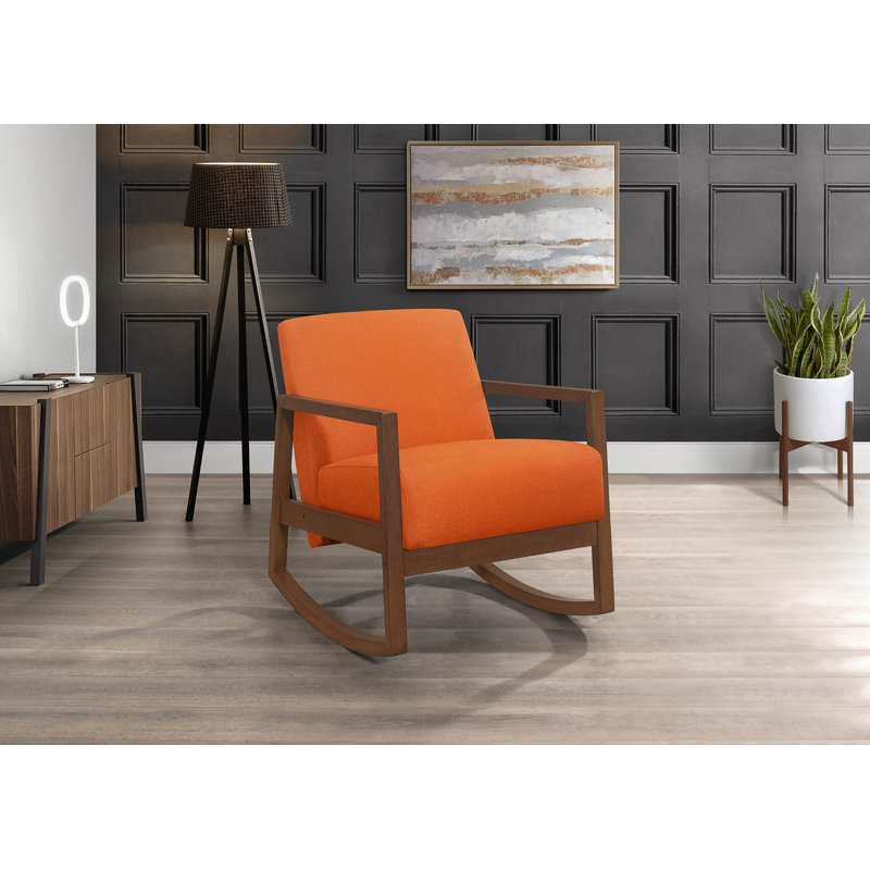 Fauteuil de 32 po de largeur, Tissu orange performance