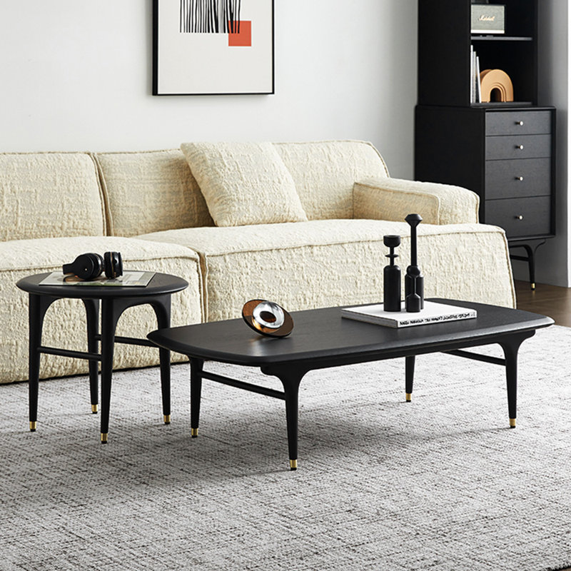 Minimalist light luxury solid wood coffee table
