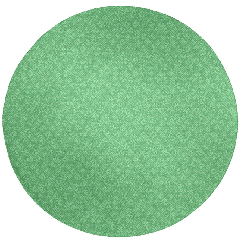 Tapis de la surface verte de labyrinthe carré, Rond 5 pi
