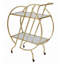 Chariots de bar Gold pour le chariot de service Home Bar