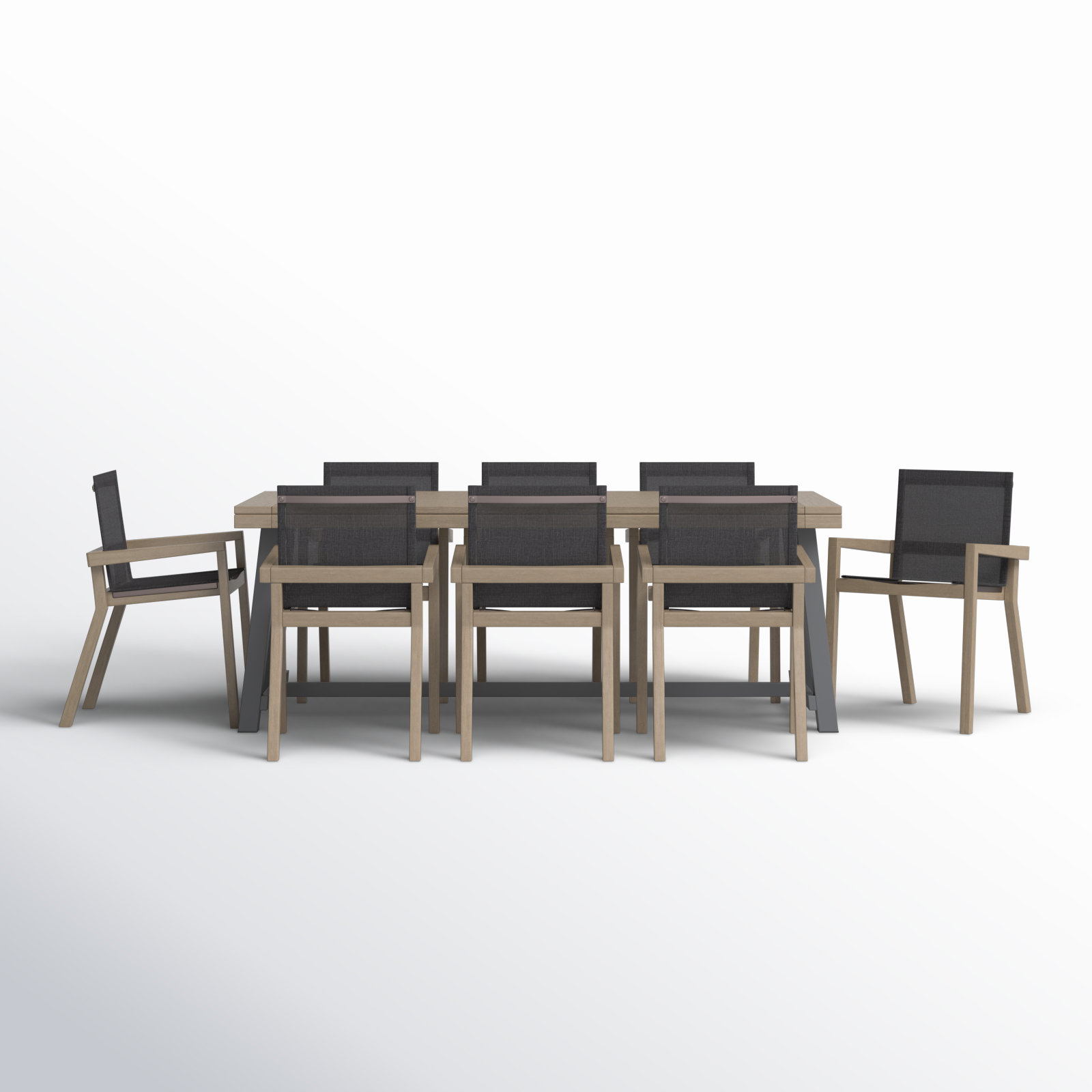 Wade Logan® Asheton Rectangular 8 - Person 79" Long Dining Set & Reviews | Wayfair