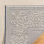 Tapis d'intérieur / extérieur en polypropylène tissé à plat à bordure à volutes crème bleu marine beige Solterra Guilhermino