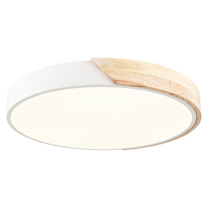 Ronson Wood LED Flush Mount Light