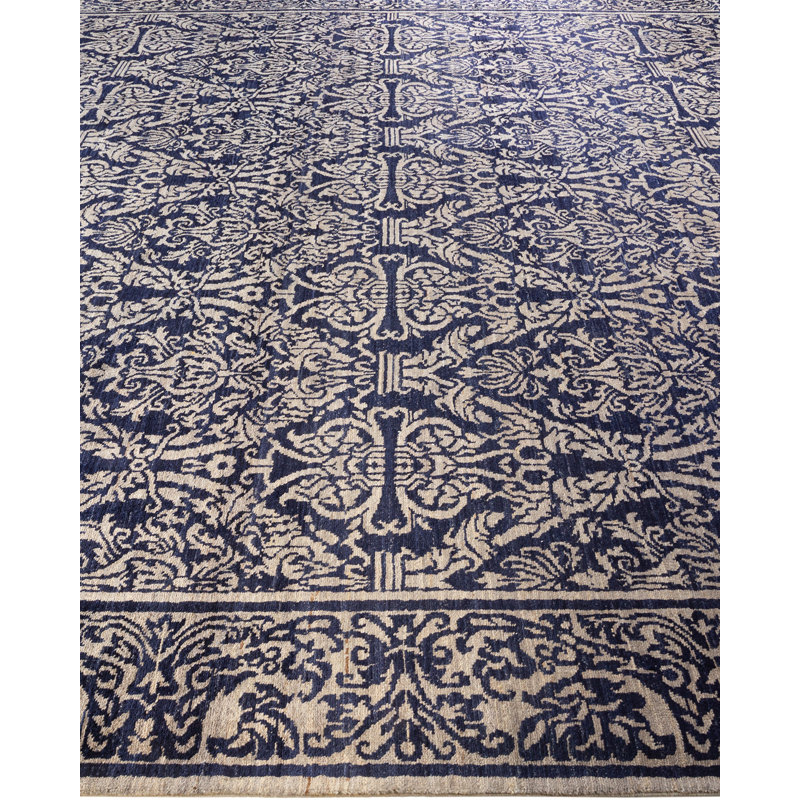 Eclectic One-of-a-Kind 9' 1" X 12' 1" Hand Knotted Area Rug