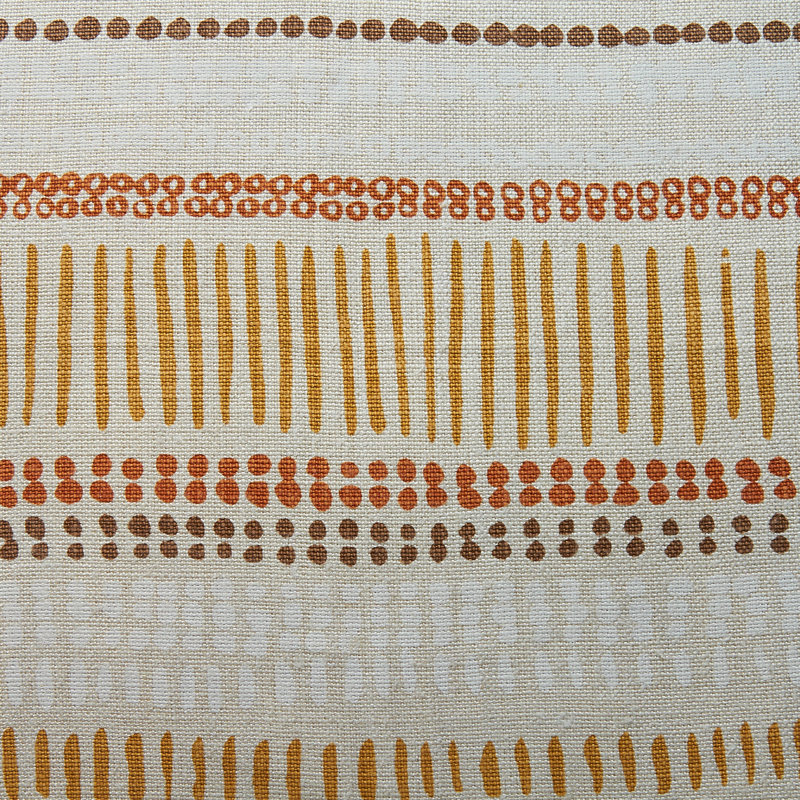 Saybrook Fabric, Orange/Brown/Yellow