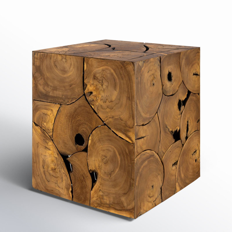 Gwyneth 19.75'' Teak Outdoor Side Table