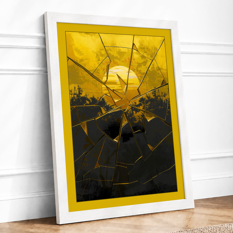 Spider in Shadow Modern - Framed Print, A4 - 29.7 x 21.0 cm, White