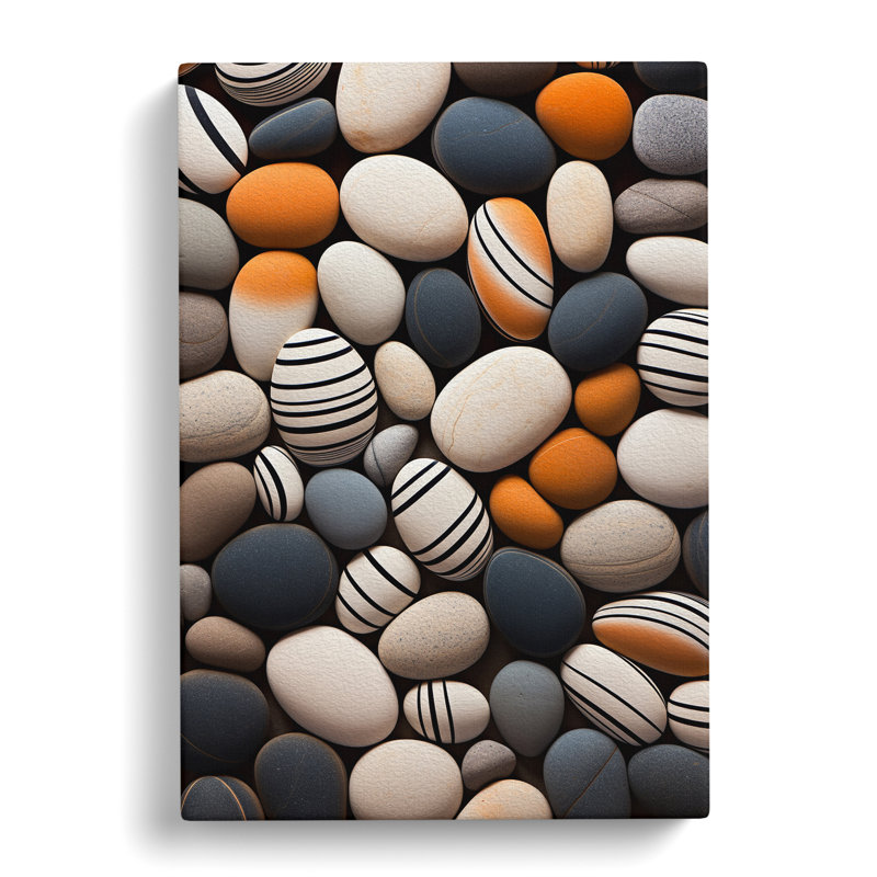 Pebbles Op - No Frame Print, 60cm H x 40cm W x 3cm D