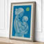 Mother and Child Minimalist 1 Piece Wrapped Canvas Wall Art-700477462-700477468