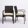 Polyethylene (PE) Wicker Wicker Outdoor Dining Armchair with Cushion