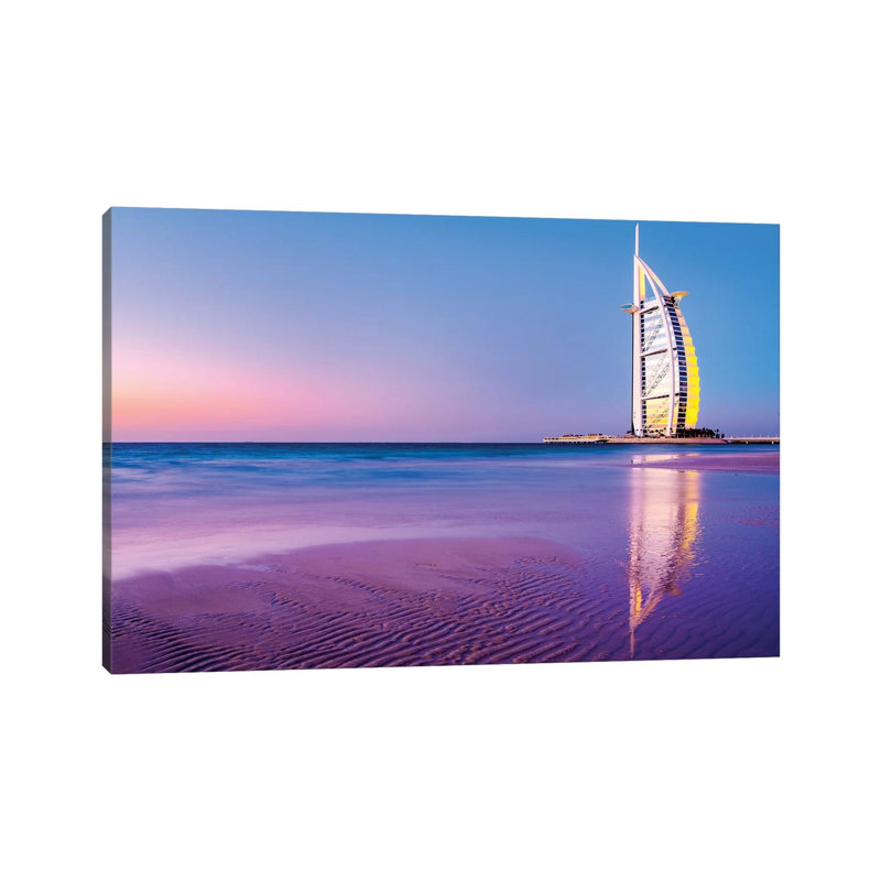Burj Al Arab Jumeirah III by Susanne Kremer - Gallery-Wrapped Canvas Giclée on Canvas, 20.32 cm H x 30.48 cm W, Canvas