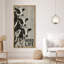 «Trio de vaches noires et blanches», reproduction d'art sur toile encadrée-2103434489-2103434494
