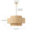 Luminaire suspendu en fer 4 lumières
