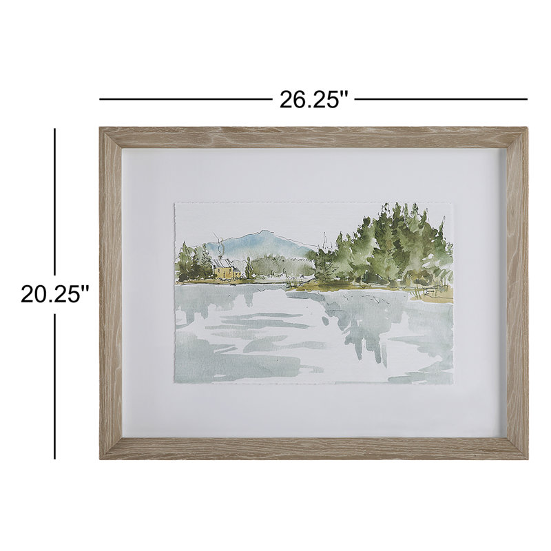 " Uttermost Serene Lake " by Anne Tavoletti 2 - Pieces