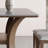 Wabi-sabi style rectangular solid wood rock table-104763425