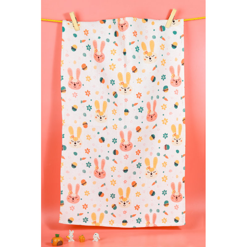 Hip Hop Easter Bunny Kitchen Towel Set