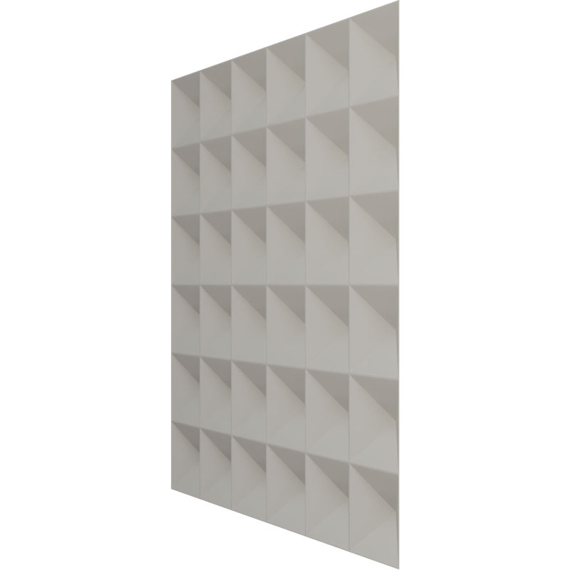 Panneau mural 3D décoratif Damon EnduraWall, Blanc fleur satiné UltraCover