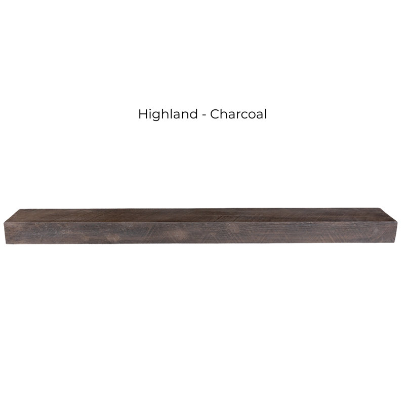 Manteau et tablettes en béton non combustible gris anthracite Highland