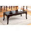 Table basse 3 pièces avec pieds en cabriole de style cerisier foncé de style traditionnel et table basse 1X