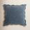 Collier Scalloped Edges Cotton Throw Pillow