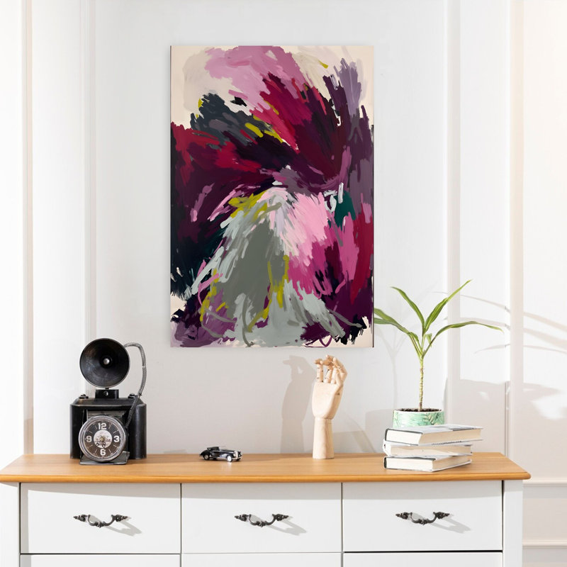 Art contemporain abstrait, art dramatique audacieux, H 24 po x l 16 po