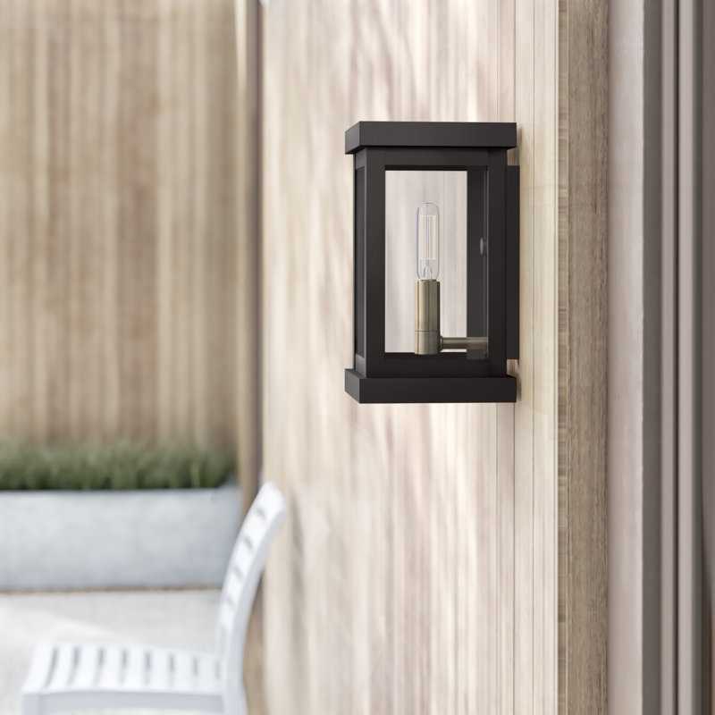 Swann Wall Light, 9.5 H x 5 W x 5.5 D, Bronze