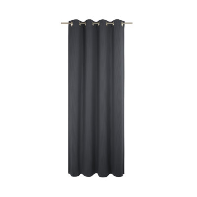 Uni Collection 100% Cotton Room Darkening Curtain Single Panel