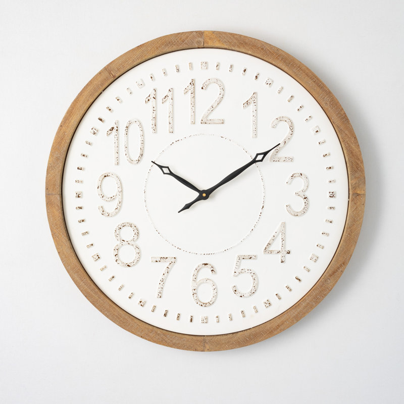 Très grande horloge murale 24,5 po