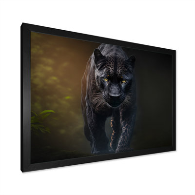 «Black Majestic Panther I», reproduction sur toile
