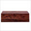 Table basse en bois aggloméré noyer