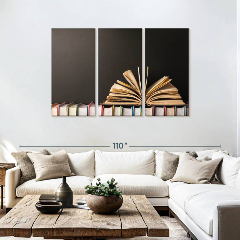 Livre sur les livres Kerner, H 48 po x l 74 po