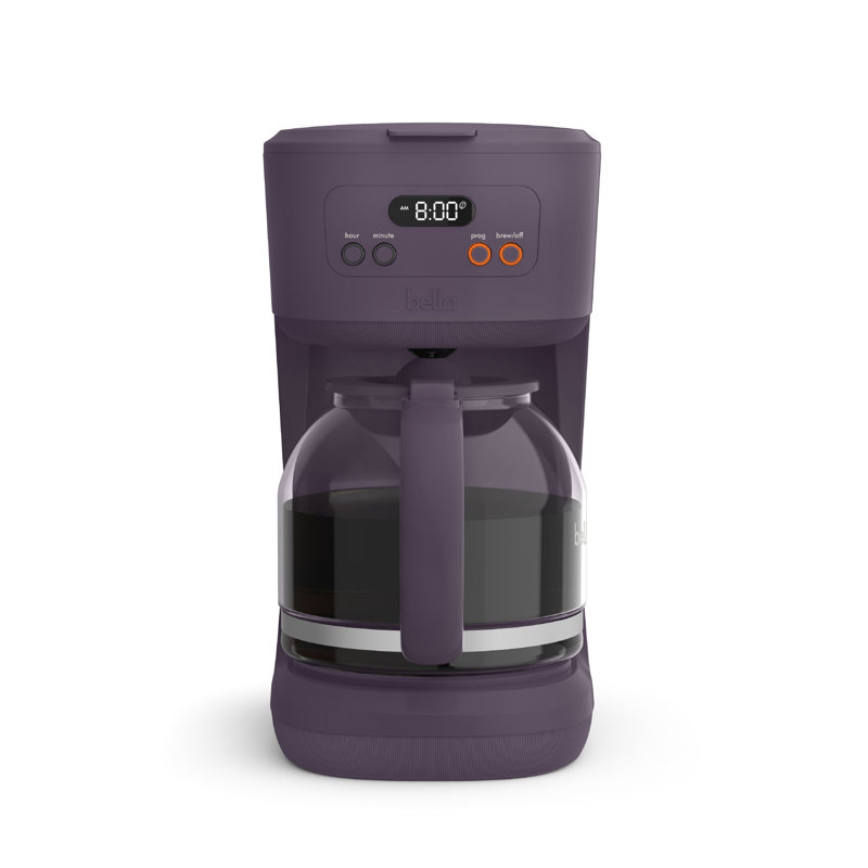 Bella 12 Cup Programmable Coffee Maker, Plum
