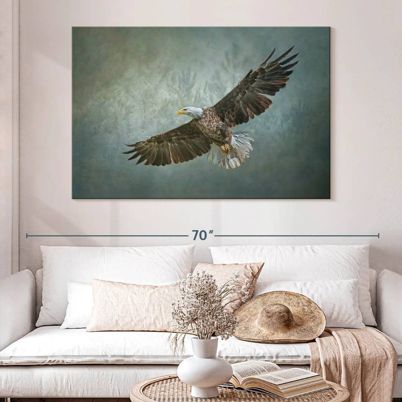Brampt Majestic Flying Eagle, 34" H x 51" W