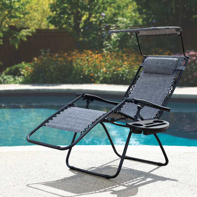 Hutzler Folding Camping Bench, Gray
