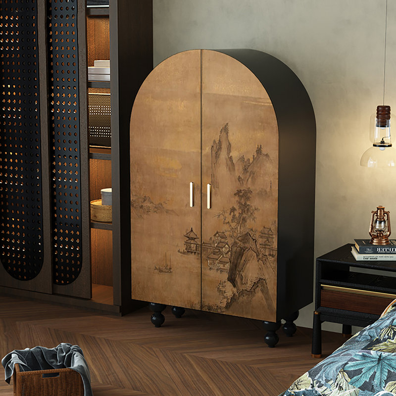 Garde-robe française pour chambre à coucher, Noir