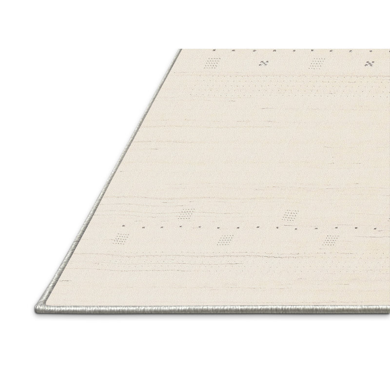 Tapis contemporain beige clair, Rectangle 5 pi x 7 pi