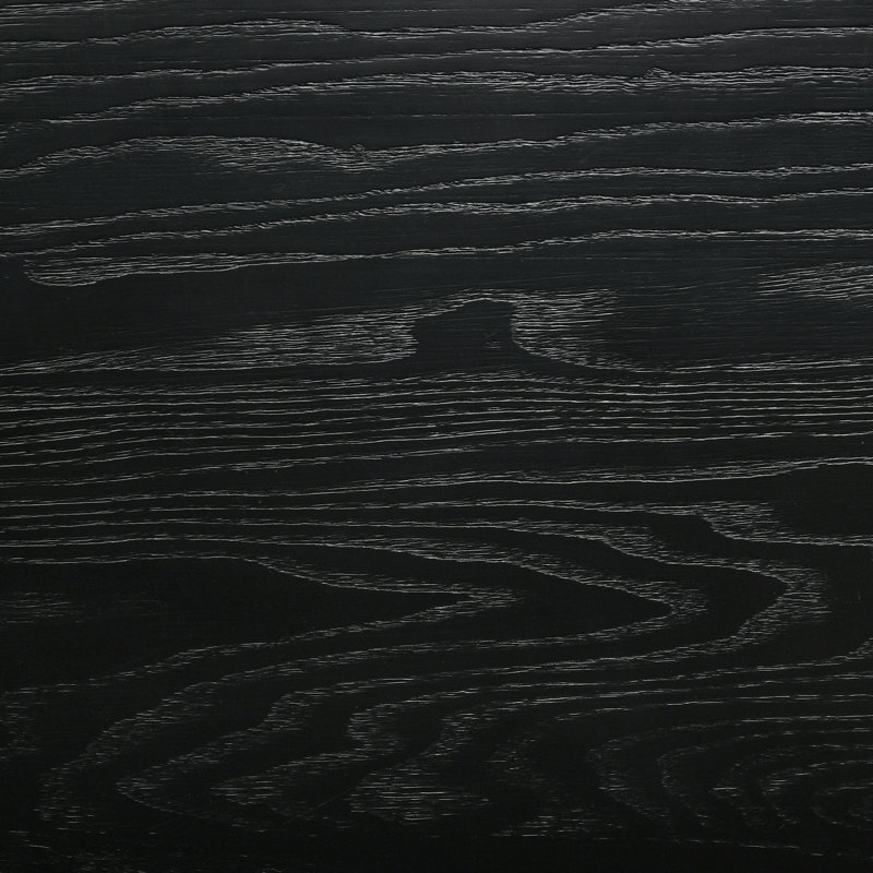 Table de bout ronde avec tablette de rangement Cirilla - noir, Noir, noir, noir, noir