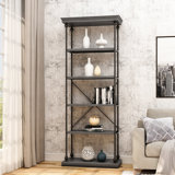 Metal Pipe Shelf With Fir Wood