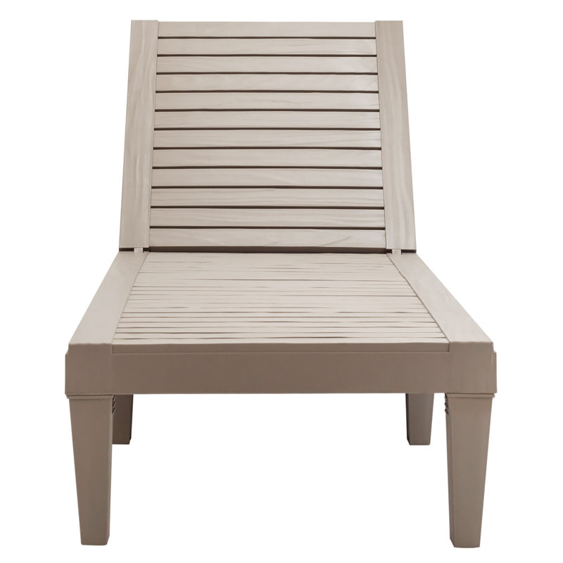 Brooksley Outdoor Chaise Lounge, Brown