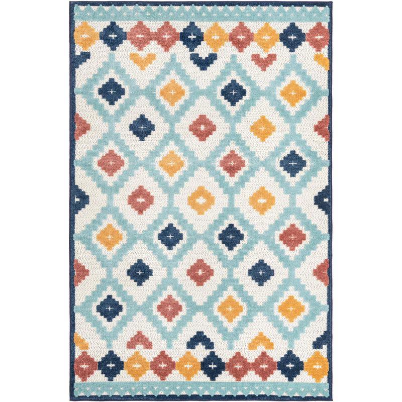 Outdoor Askersund Area Rug Beige Color, Rectangle 5'3" x 8'