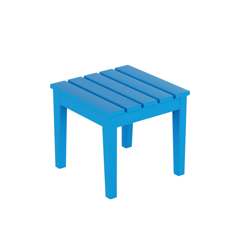 Joubert Square Outdoor Side Table , 17.7'' in. W 17.7'' in. D, Pacific Blue
