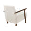 Fauteuil d'appoint 1 pièce moderne en velours côtelé beige-1028748522