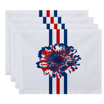 Mccroskey Polyester Floral Rectangle Placemat