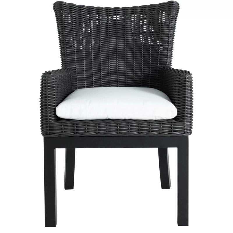 Outdoor Dining Armchair, No, Arbor Chambray