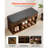 Shoe Bench with Cushion 31.7 x 12.0 x 17.5 Inch 3 Compartments Entryway Storage