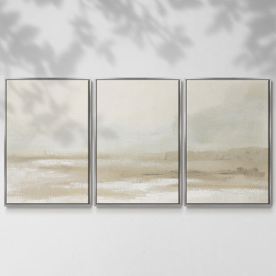 Neutral Mist Mesa I - Multi Piece Framed Canvas