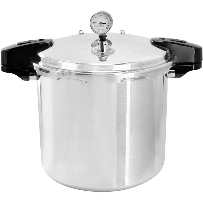 Autocuiseur en aluminium de 24 pintes pour plaques de cuisson à induction et à gaz